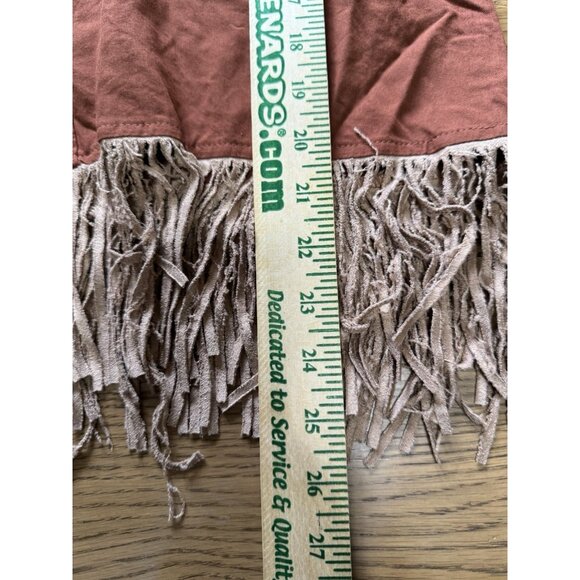 John Moon Shirt Women Medium Brown Texas‎ Western Floral Fringed Cowgirl Rodeo - Picture 5 of 11